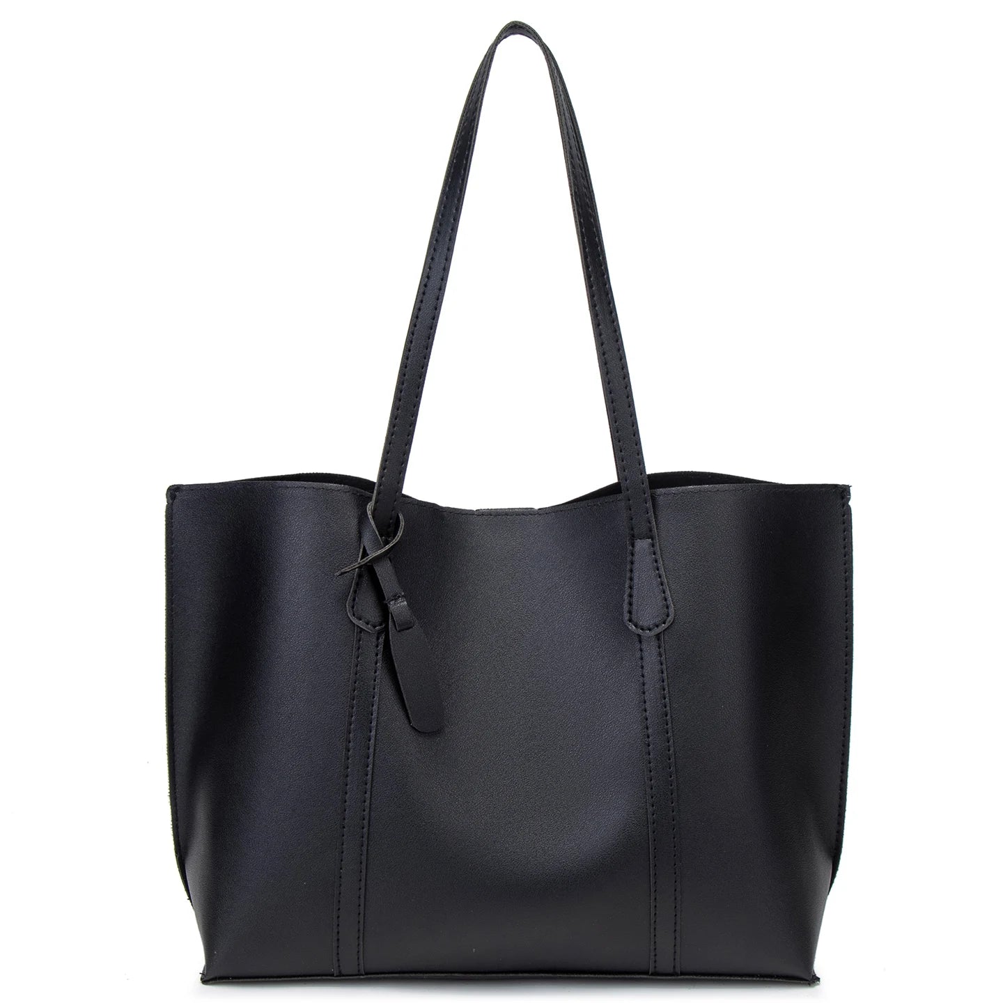 Tote Bag Solid Plain Lightweight Large Capacity PU Leather Shoulder Handbag Portable Travel Daily Women-20