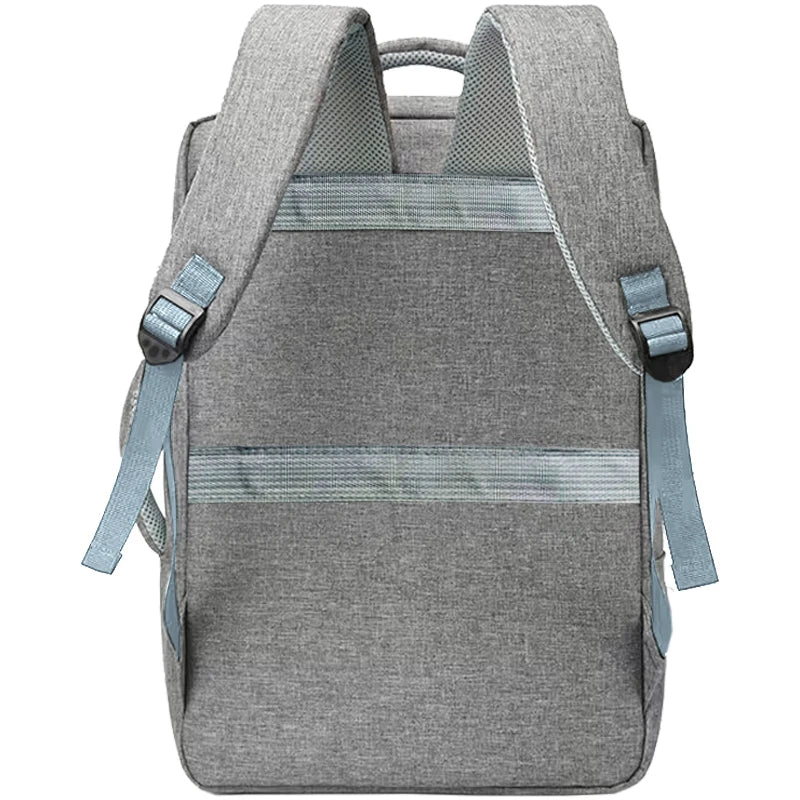 Ergonomic Laptop Backpack 14-17 Inch Notebook Daypack Office Daily Breathable Multi Pocket Lightweight Storage Bag-4