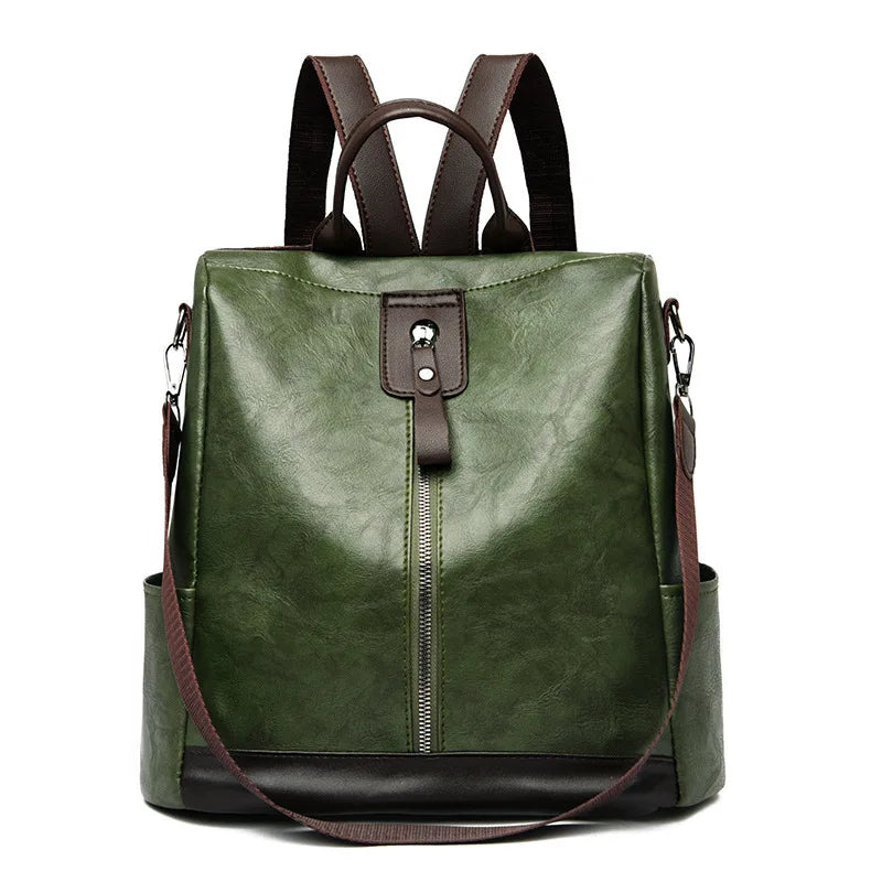 Backpack Large Capacity Anti-theft PU Leather Adjustable Straps Travel Work Women Elegant Luxury Fashion-10