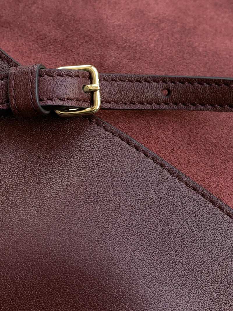 Universal Matte Coated Leather Satchel Fully Detachable Shoulder Strap Handle Bag Women Shoulder Tote Crossbody Satchel Fashion Versatile All-Match Daily Fashion Bag-6