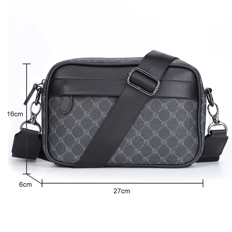 Business Shoulder Bag for Men PU Leather Messenger Bag Male Casual Sling Belt Crossbody Bags Man Design Handbag Purse Men's Bag-10