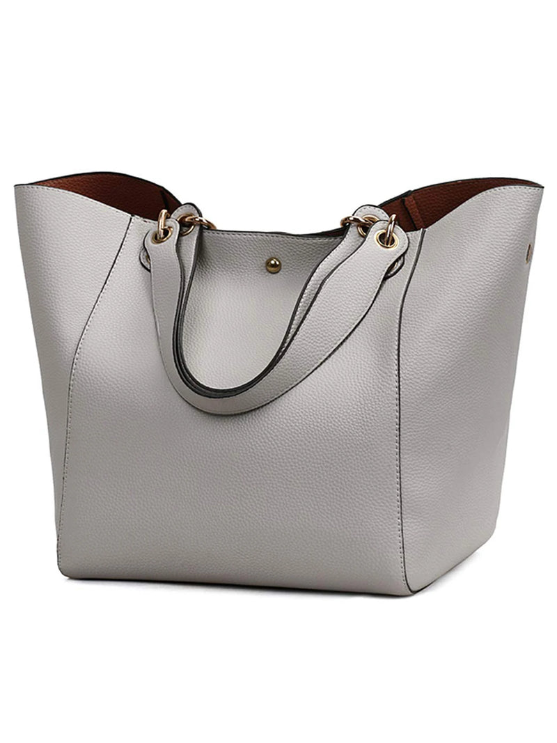 Pahajim Handbags for Women Large Tote Bag PU Leather Waterproof Handbags Shoulder Bag Womens Top Handle Bag for Work Shopping Ba-18
