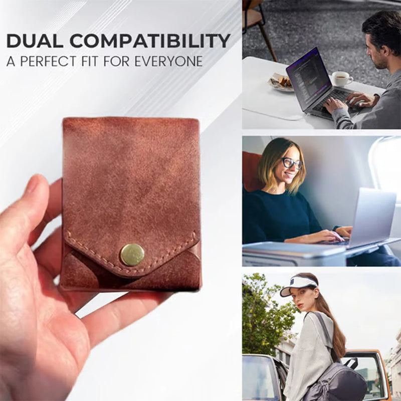Money Wallet Bi-Fold ID Card Clip Case Complimentary Fountain Pen Slim Minimalist Wallet for Daily Commuting Business and Travel-13