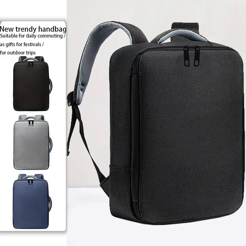 Ergonomic Laptop Backpack 14-17 Inch Notebook Daypack Office Daily Breathable Multi Pocket Lightweight Storage Bag-1