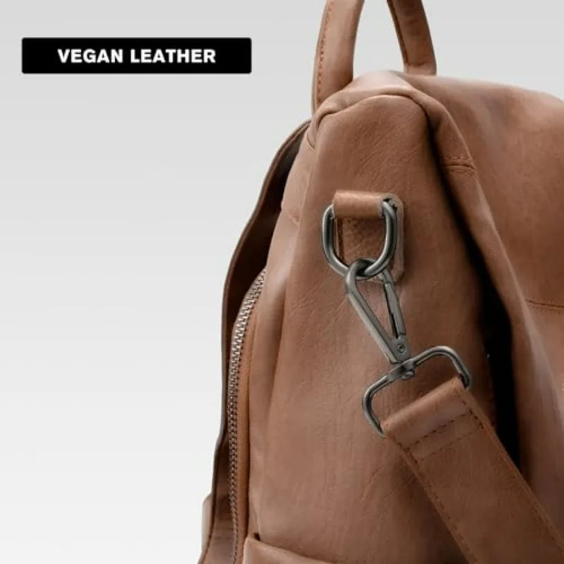 Backpack, Fashion Casual Travel PU Leather Daypack Bag Shoulder Rucksack Handbags for Women HB041-11