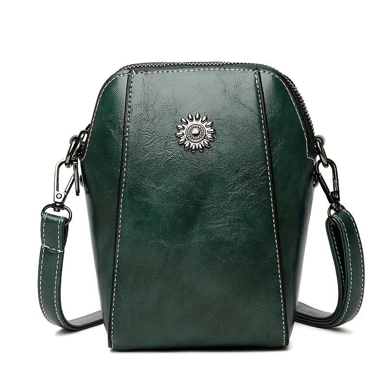 Vertical Phone Crossbody Bag Soft Leather Adjustable Shoulder Strap Mini Capacity Single Pocket Simple Fashion Daily Mobile Storage Purse For Women-11