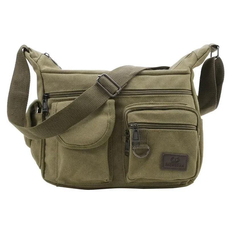 Men Casual Sling Bag Messenger Crossbody Shoulder Unisex Travel Outdoor Vintage Bags-15