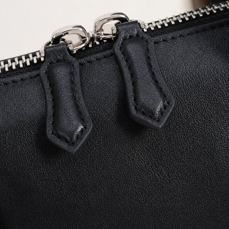 Luxury Men's Top-Handle Bags Smooth Leather Men Briefcase Fashion Handbag Business Office Shoulder Crossbody Bag Useful Male Work Laptop Bag-11