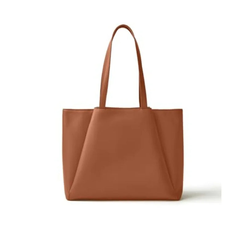 Work Tote Bags for Women 15.6 Inch - Laptop Tote Bag with Zip Compartments - Large PU Leather Office Purse Computer Briefcase-14