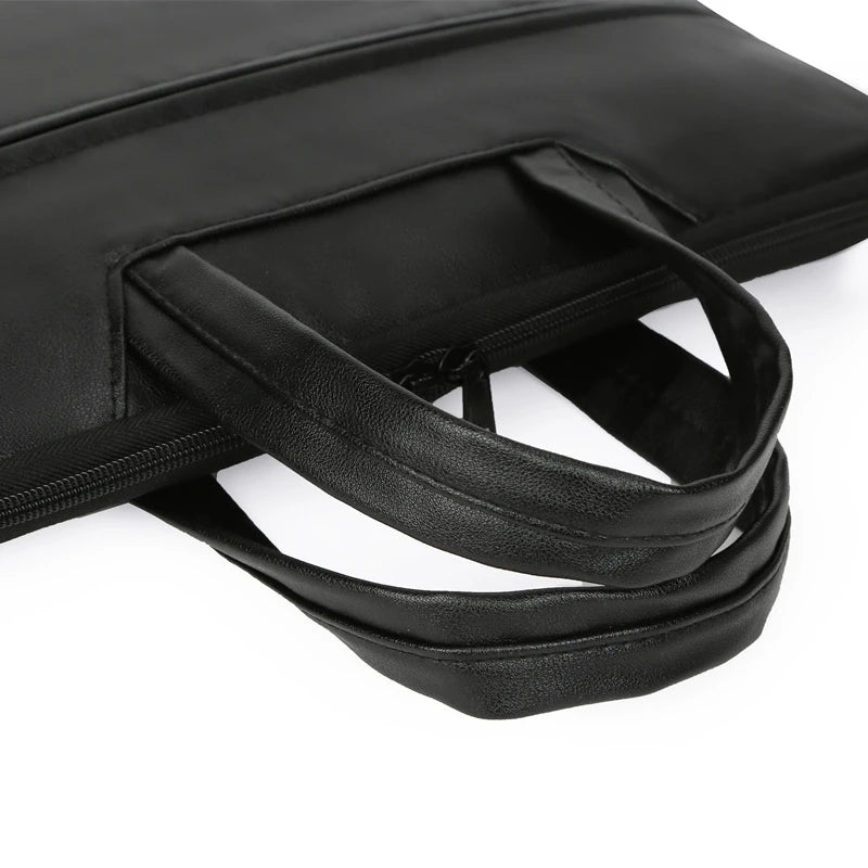 Men Crossbody Laptop Briefcase Multi Size Hand Bag Business Multi Compartment Universal Laptop-4