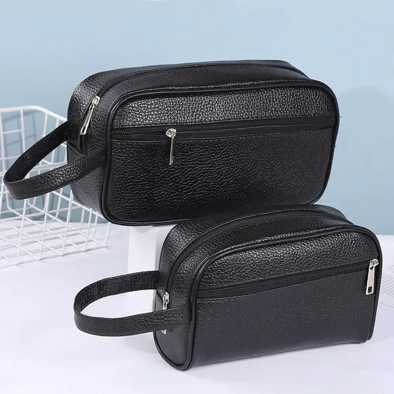 Men Wallets Retro PU Leather Business Handbags Clutch Fashion Woman Coametics Bag Credit Card Holder Mobile Phone Wristlet Bag-10