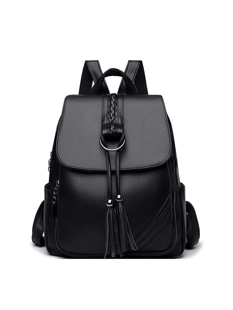 Elegant Faux Leather Womens Backpack With Multi-Pocket Organized Storage For Daily Commute And Travel-6