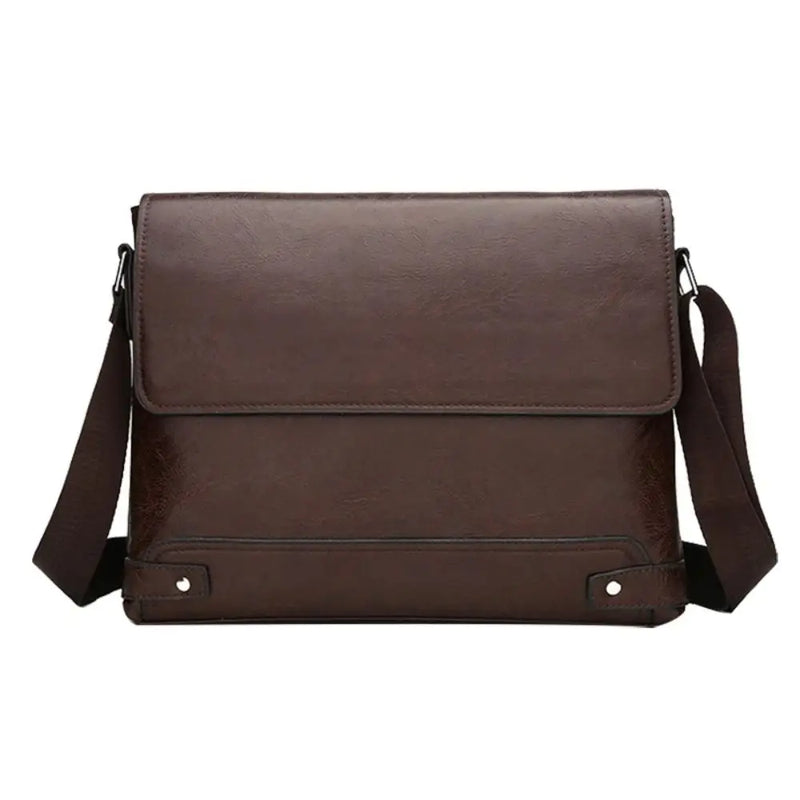 Men PU Leather Briefcase Laptop Tote Bag Business Work Messenger Crossbody Shoulder Commuting Executive Designer Boston Bag-14