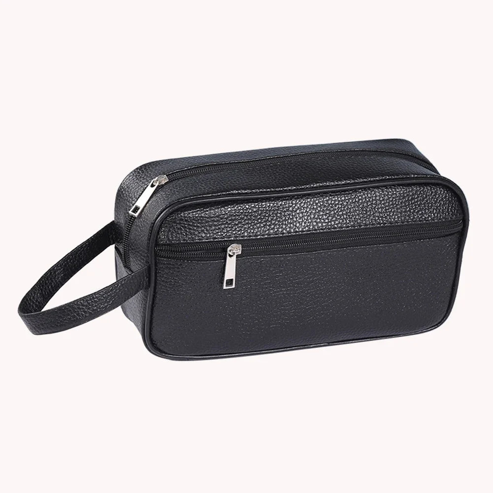 Men Wallets Retro PU Leather Business Handbags Clutch Fashion Woman Coametics Bag Credit Card Holder Mobile Phone Wristlet Bag-19