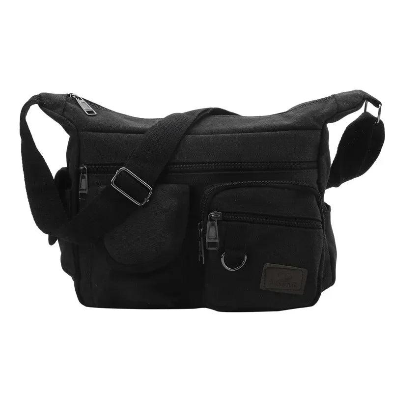 Men Casual Sling Bag Messenger Crossbody Shoulder Unisex Travel Outdoor Vintage Bags-27