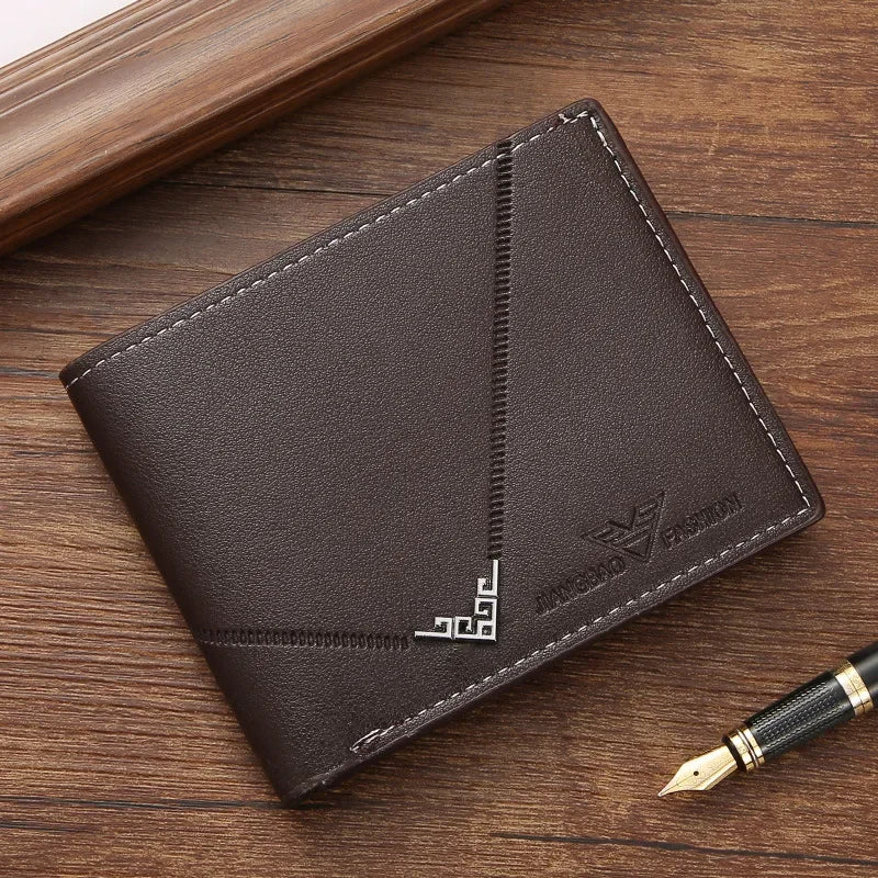 Slim Leather Wallet for Men RFID Blocking Bifold Front Pocket Wallet Minimalist Credit Card Holder Cash Money Clip-22