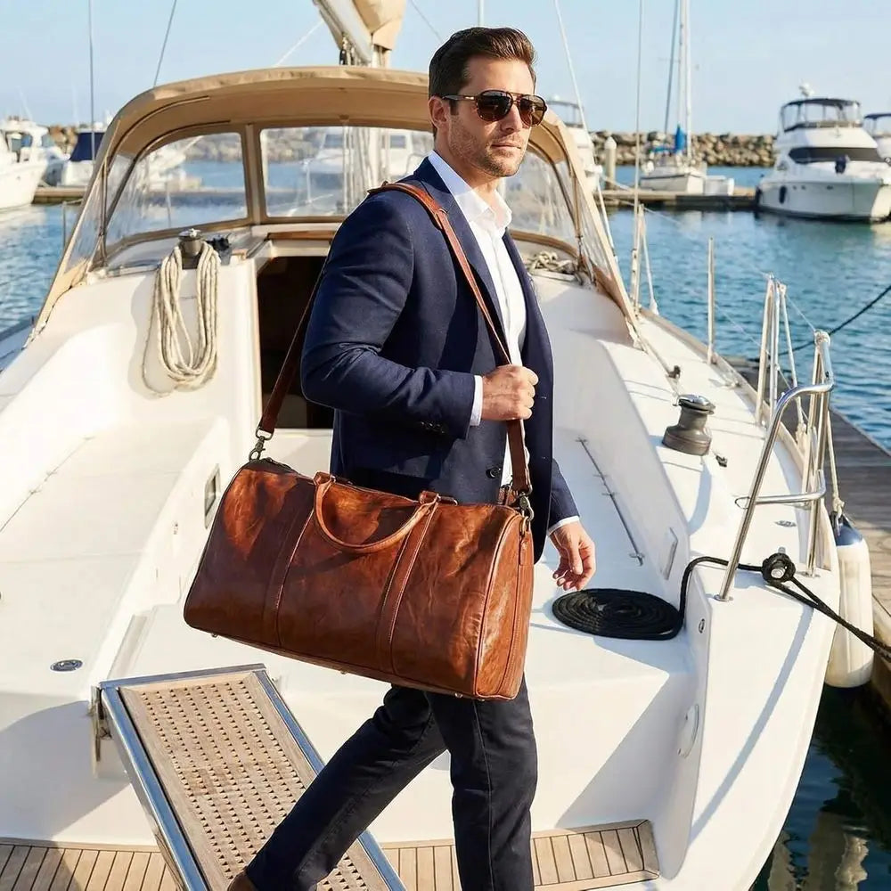 Stylish & Durable Weekender Bag for Men - Ideal for Overnight & Business Trips-9