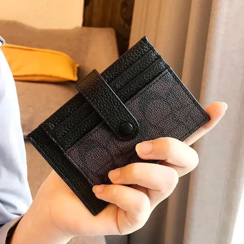 Monogram Ultra-thin Ins Style Card Holder Fashion Mini Short Envelope For Women Appliques Card&ID Wallet Credit Card Purse-10