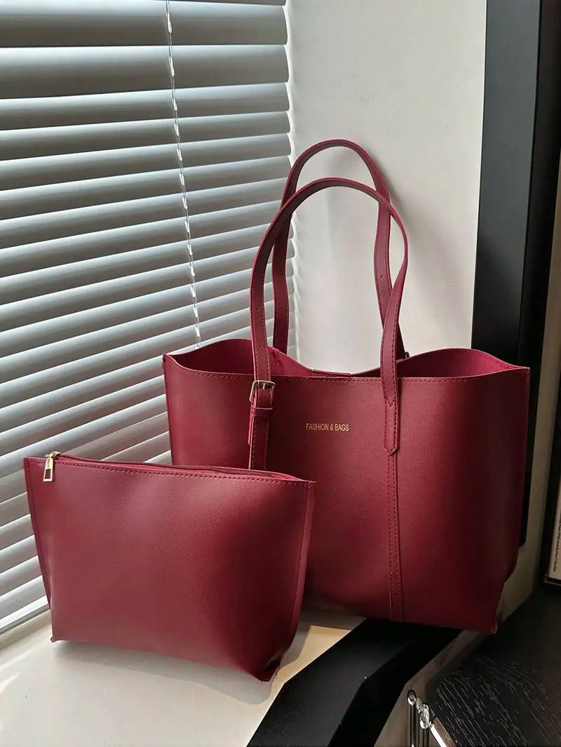 Lightweight Crocodile Embossed Tote Bag With Zipper Coin Purse For Women Business Casual Use-18