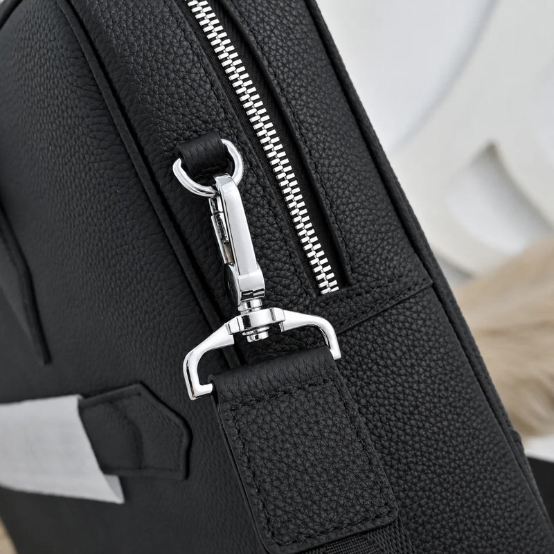 Luxury Mens Top-Handle Bags Classic Business Briefcase for Men Daily Office Work Handbags Cowhide Leather Travel Messenger Bags-10