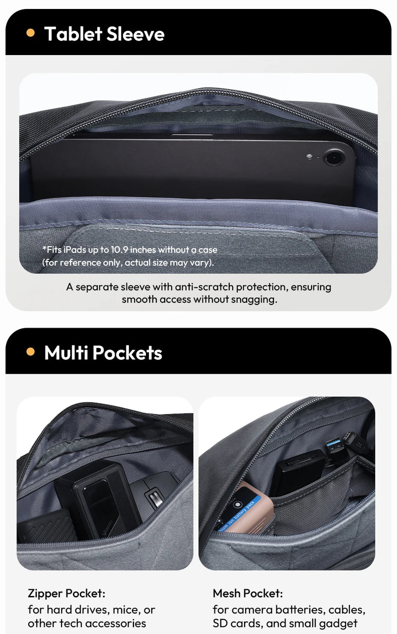 Ulanzi PB038 Travel Sling Bag V2 Compact Photography Chest Bag Waterproof Lightweight Carry Casual Bag for Camera Photography-11
