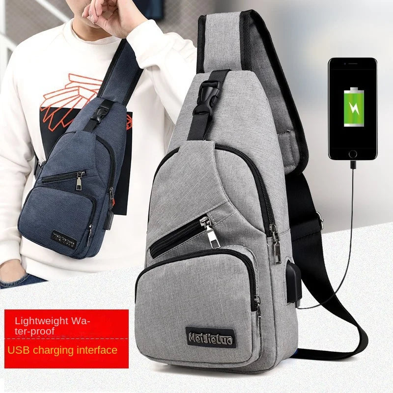 Fashion Casual Crossbody Bag Small Men's Shoulder Bag Men Diagonal Backpack Messenger Phone Bag Boy Fanny Chest Pack New-1