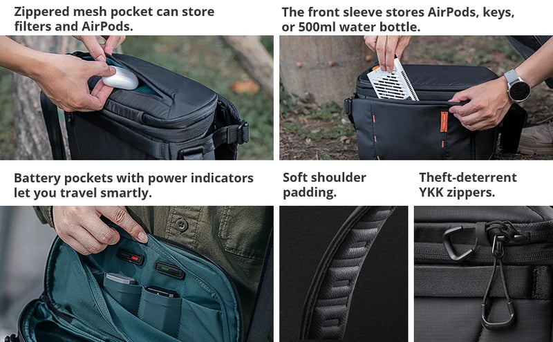 PGYTECH OneMo Sling Bag 7L 11L Crossbody Camera Bag For DSLR and Mirrorless Cameras, Photography Bag for Men and Women Newest-15