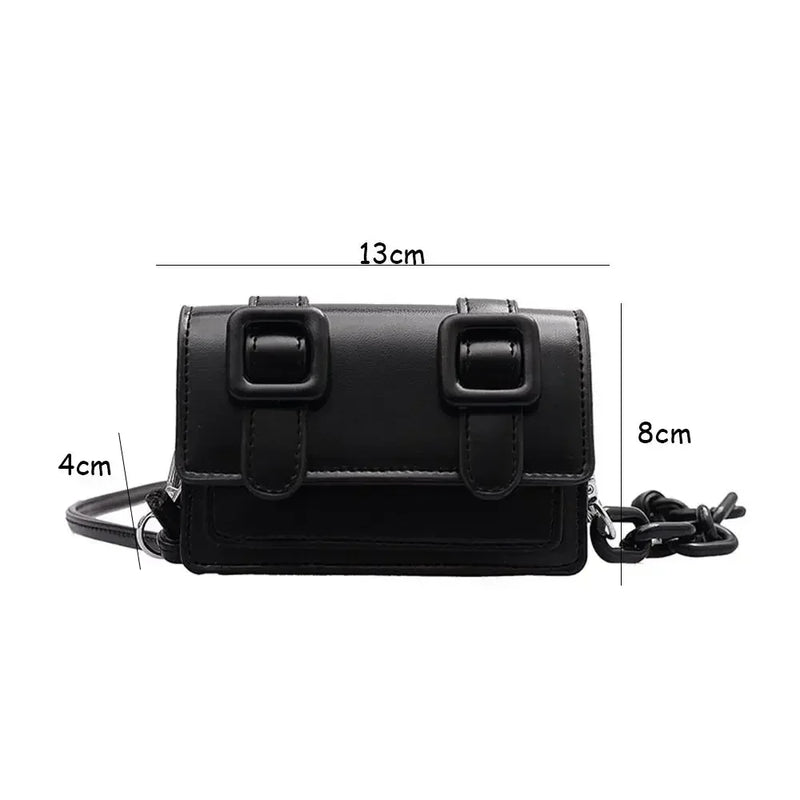 Women Girls Mini PU Leather Handbag, 2022 Summer Yellow Designer Chain Messenger Crossbody Bag-6
