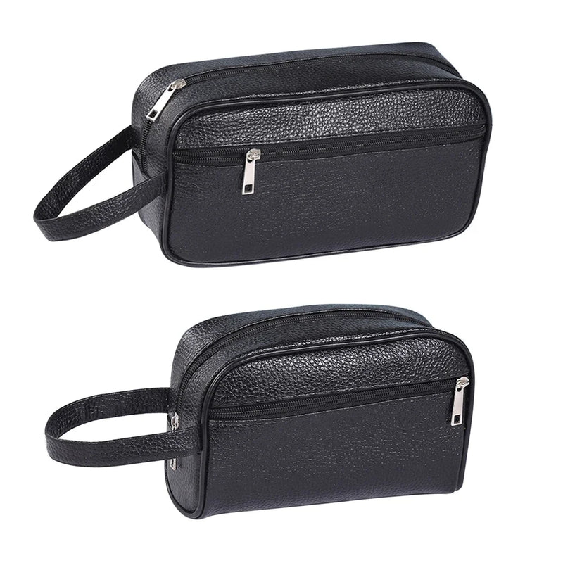 Men Wallets Retro PU Leather Business Handbags Clutch Fashion Woman Coametics Bag Credit Card Holder Mobile Phone Wristlet Bag-15