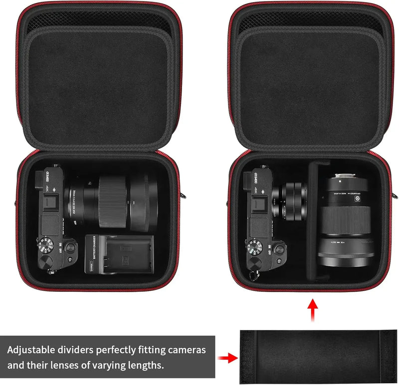 Camera Case for Sony Alpha Alpha a6400/ a6700/ a6100/ a6000/ a6600/ a6500 Mirrorless Digital Camera, Hard Travel Bag with-3