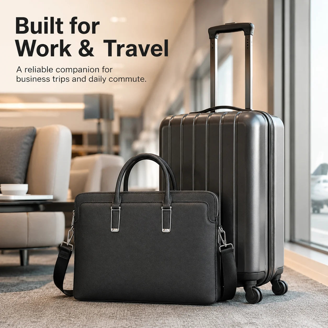 Classic Mens Top Handle Bags Black Genuine Leather Briefcase Business Office Travel Shoulder Bags Luxury Laptop Handbags for Men Work-11