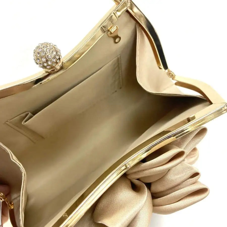 New Classic Vintage Flower Evening Bag Ladies Clutch Bag Banquet Bag Wedding Party Women's Bag-7