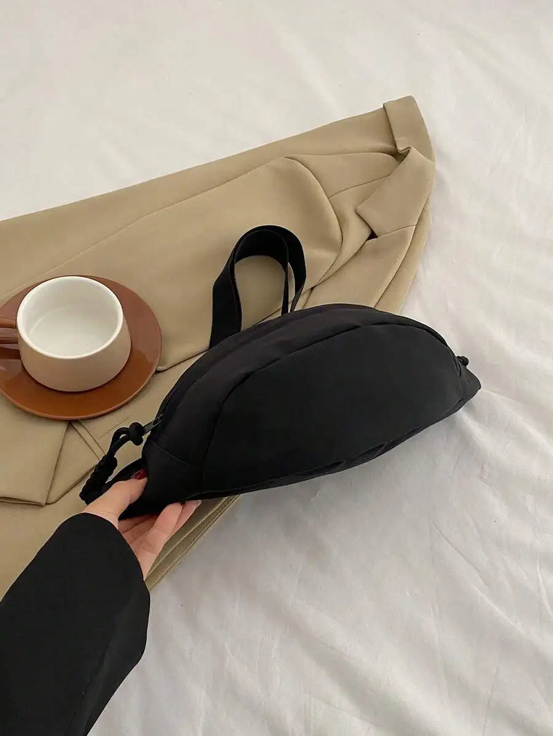 Fashionable Nylon Crossbody Bag, Solid Color Shoulder Bag, Women's Casual Crossbody Bag Suitable For Outdoor Sports-14