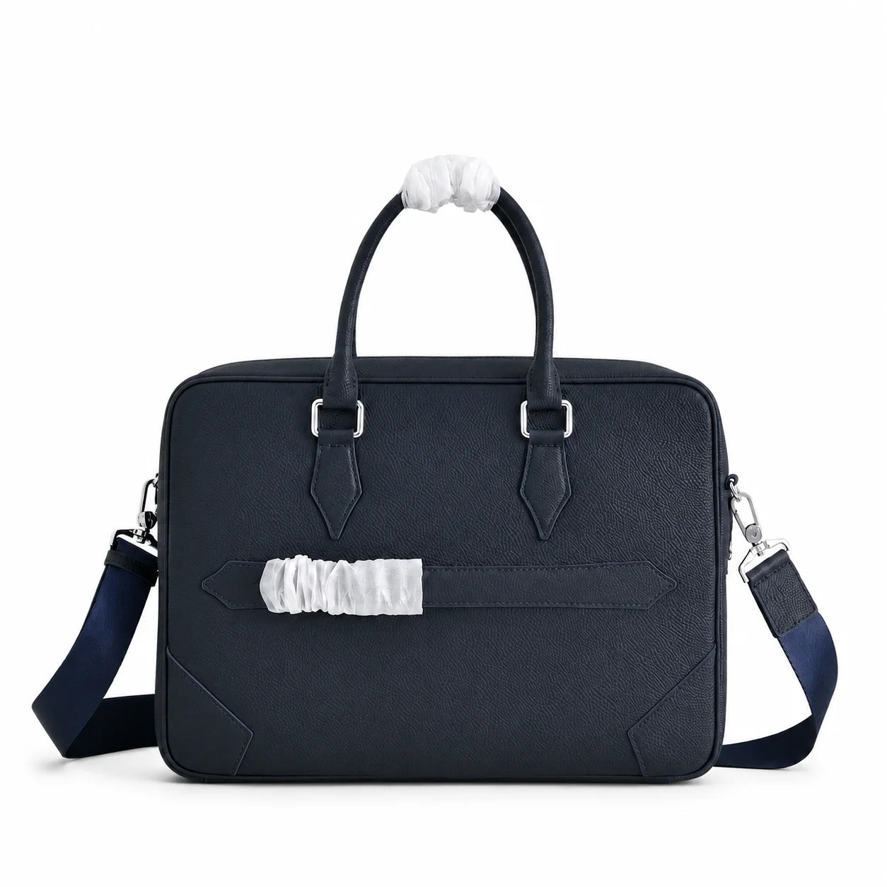 Luxury Mens Top-Handle Bags Classic Business Briefcase for Men Daily Office Work Handbags Cowhide Leather Travel Messenger Bags