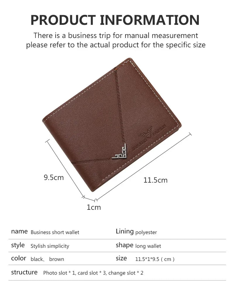 Slim Leather Wallet for Men RFID Blocking Bifold Front Pocket Wallet Minimalist Credit Card Holder Cash Money Clip-9