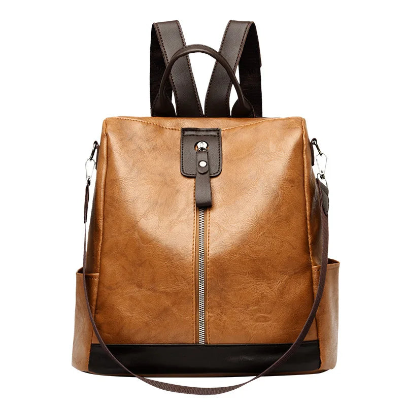 Backpack Large Capacity Anti-theft PU Leather Adjustable Straps Travel Work Women Elegant Luxury Fashion-9