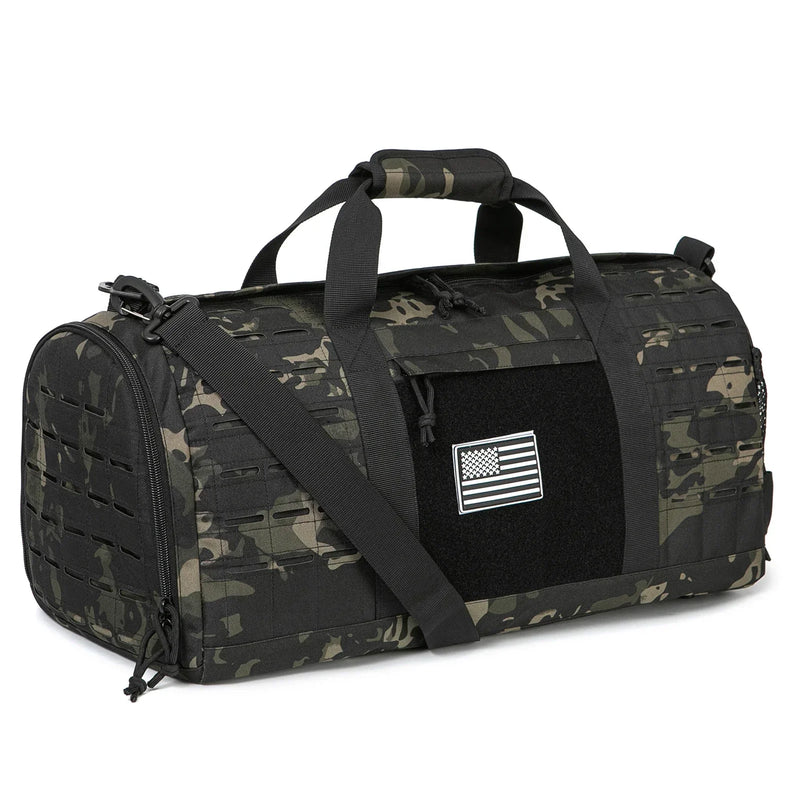 40L Tactical Travel Bag For Men Fitness Duffel Bag Basketball Weekender Bag carry on luggage Outdoor camping equipment-23