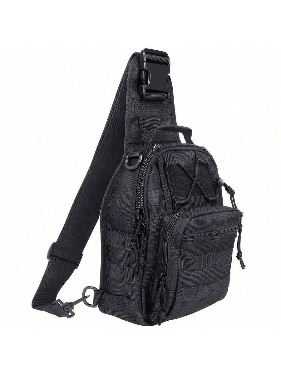 Tactical Shoulder Bag With Molle System Waterproof Durable Outdoor EDC Messenger Bag For Hiking Fishing Camping-1