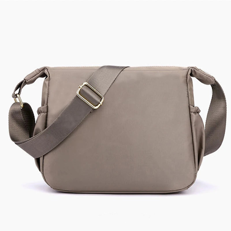 Daily Commute Crossbody Bag Fabric Adjustable Shoulder Strap Medium Capacity Multi Pocket Neutral Simple Versatile Work Messenger Bag For Men Women-10
