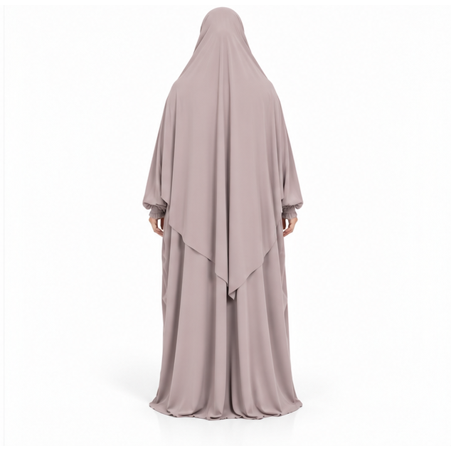 Elegant Apricot Women's Full Coverage Jilbab-4