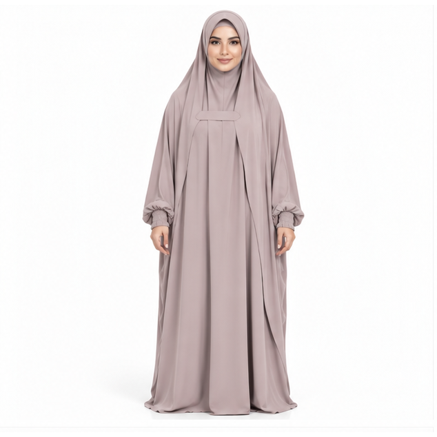 Elegant Apricot Women's Full Coverage Jilbab