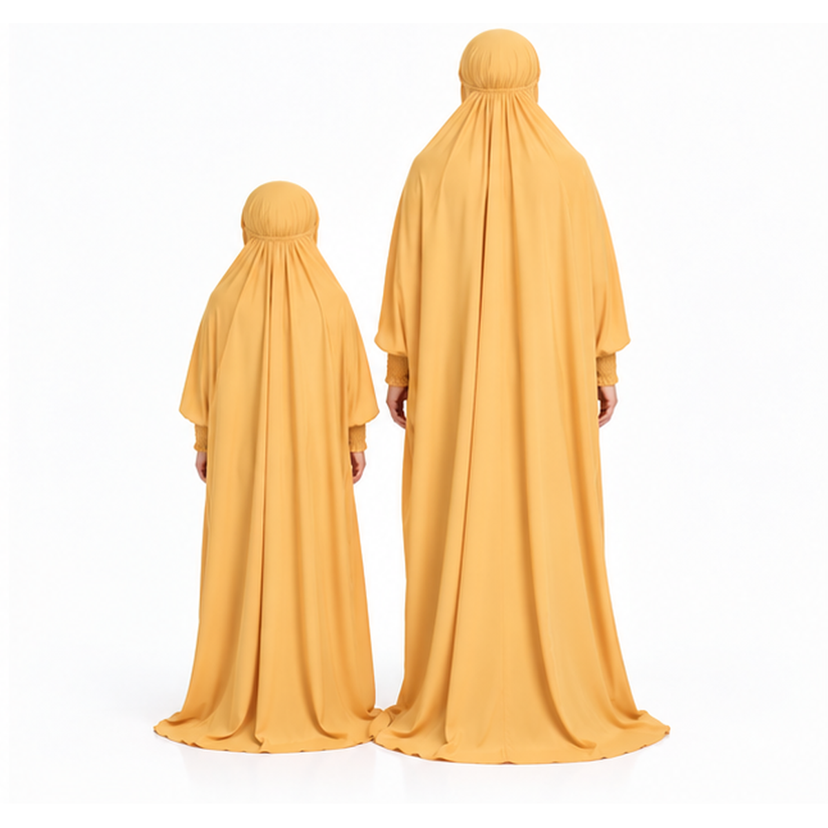 Elegant Yellow Women's And Girls' Jilbab-4