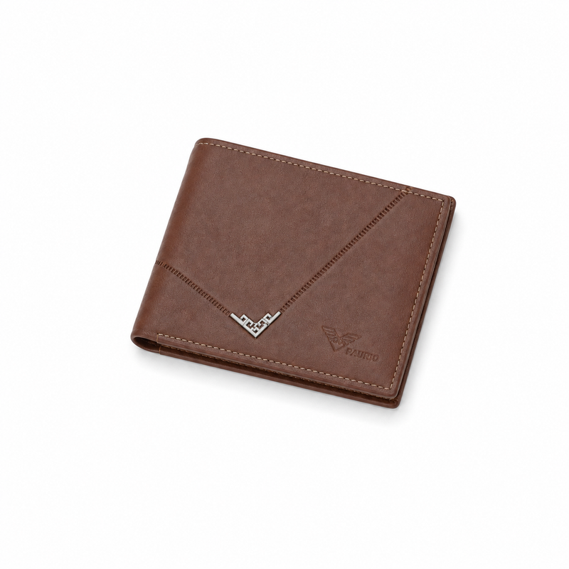 Men’s Brown Leather Bifold Card Wallet-3
