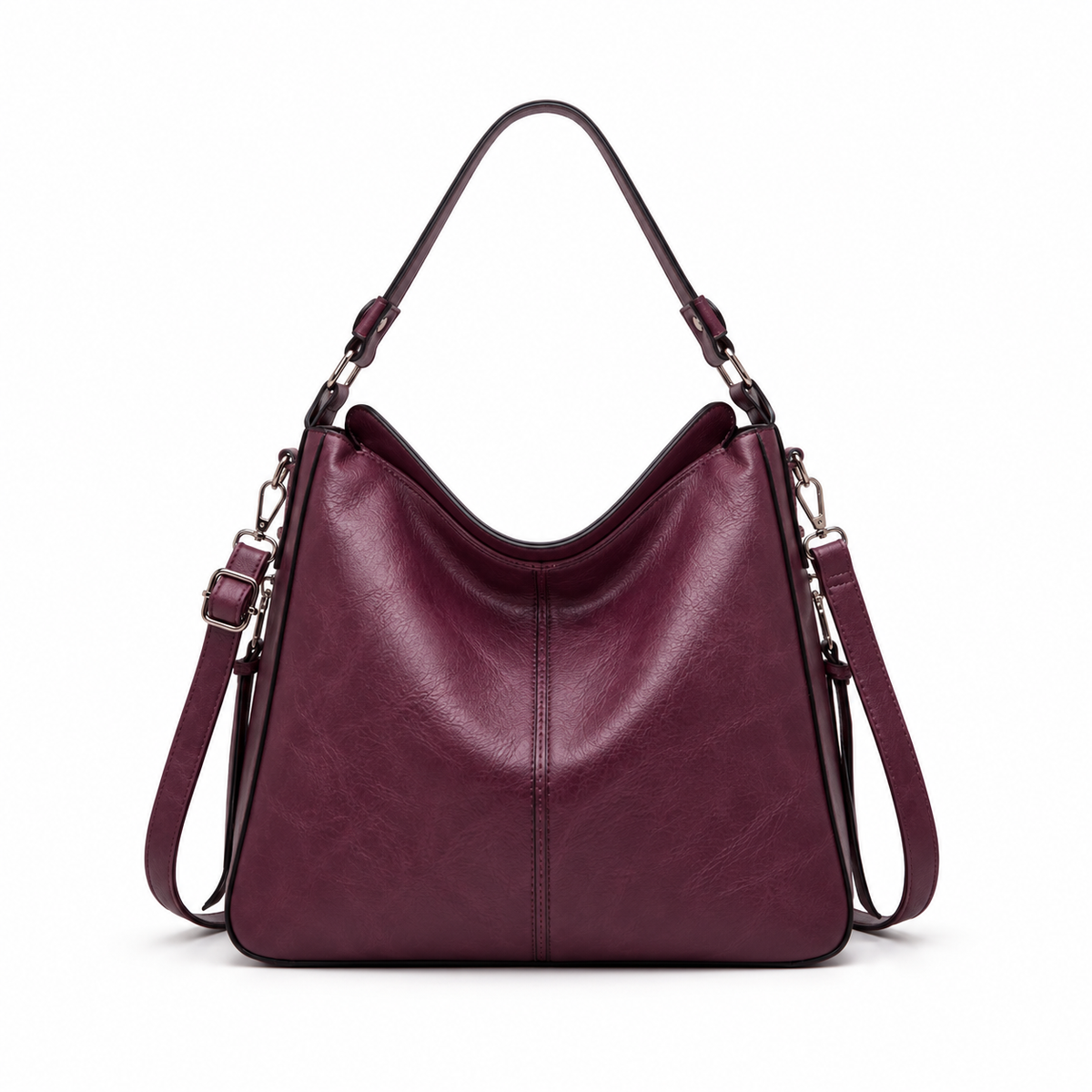 Purple Hobo Shoulder Bag With Crossbody