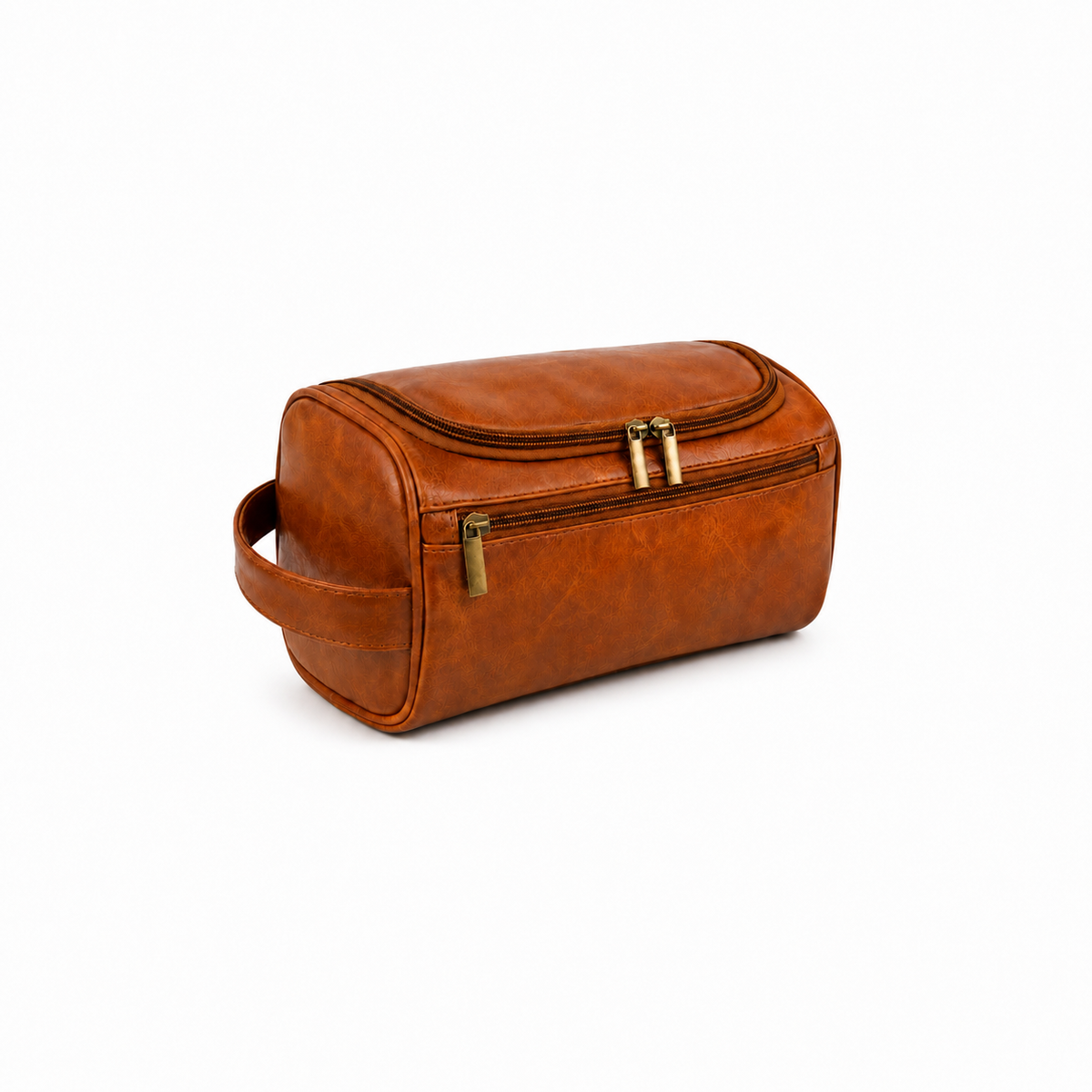 Vintage Leather Toiletry Bag for Men-1