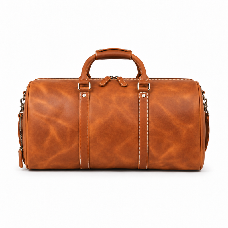 Light Brown Classic Weekend Travel Duffel-2