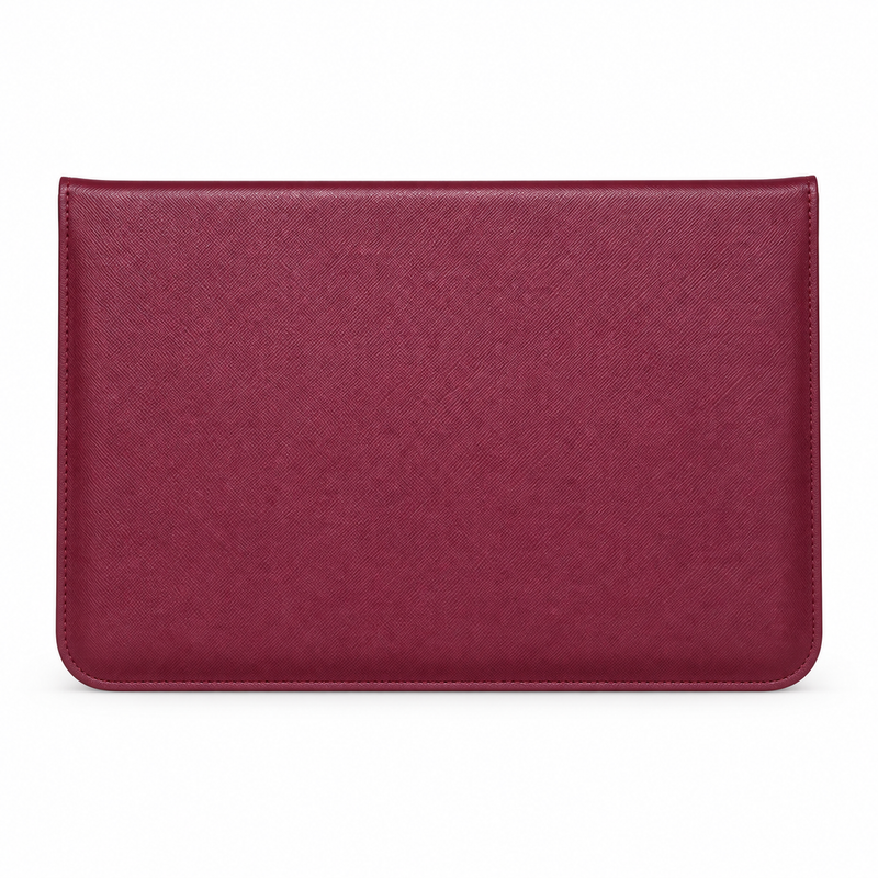 Burgundy Leather Laptop Bag Envelope Style-2