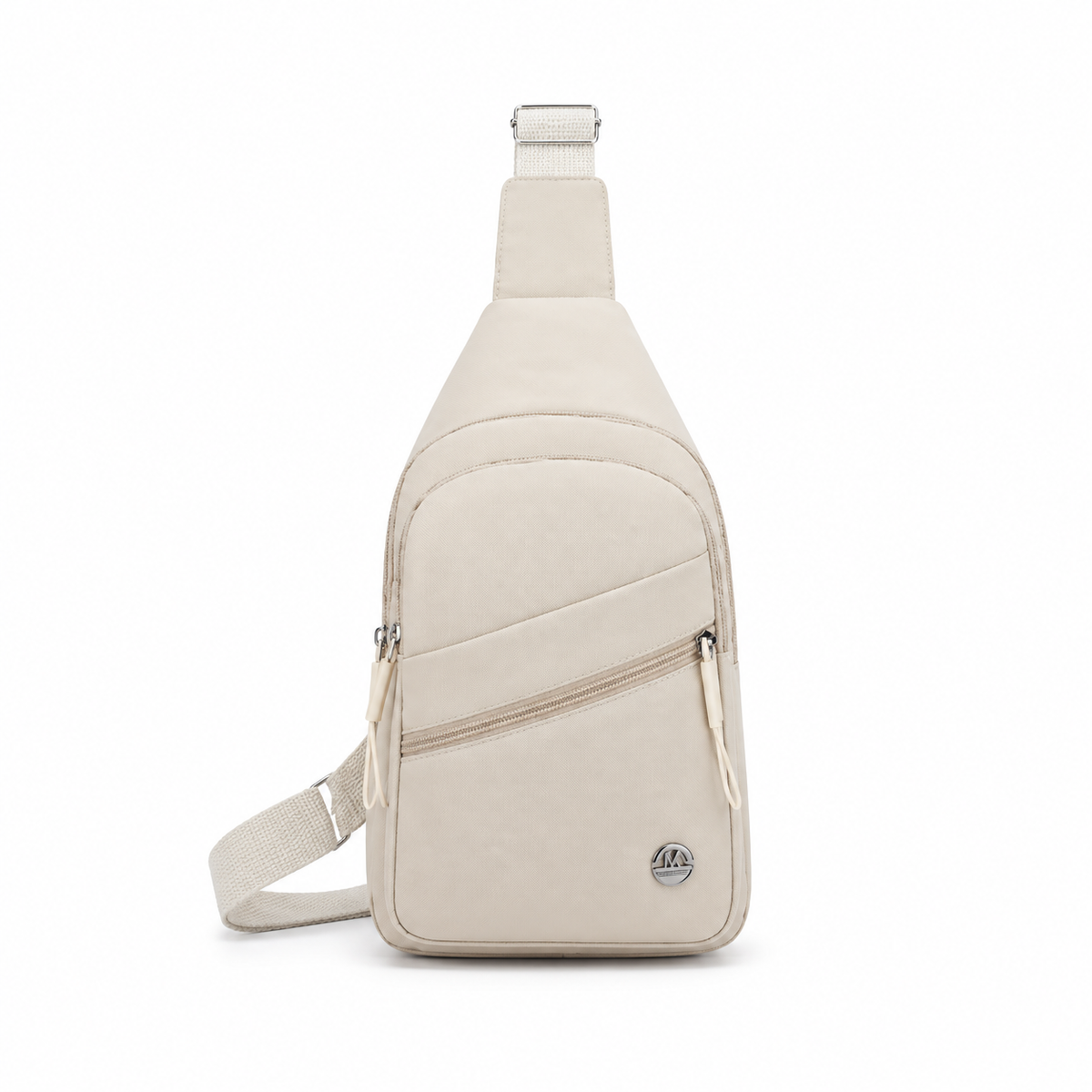Ivory Everyday Sling Crossbody Zipper Bag-2