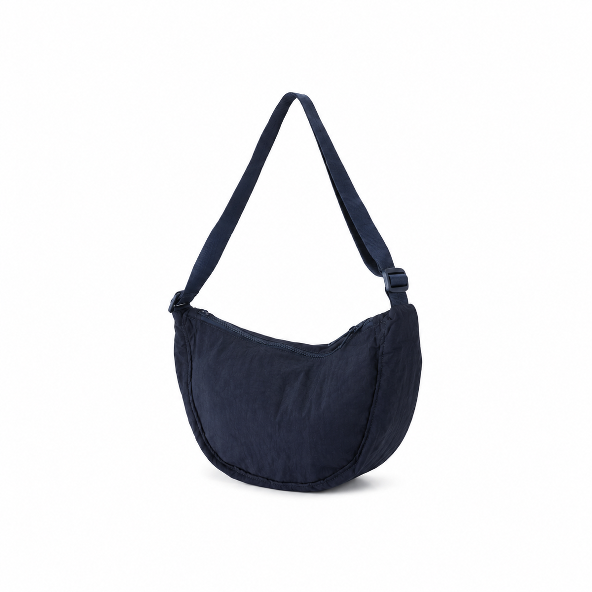 Navy Blue Crescent Crossbody Shoulder Bag-3