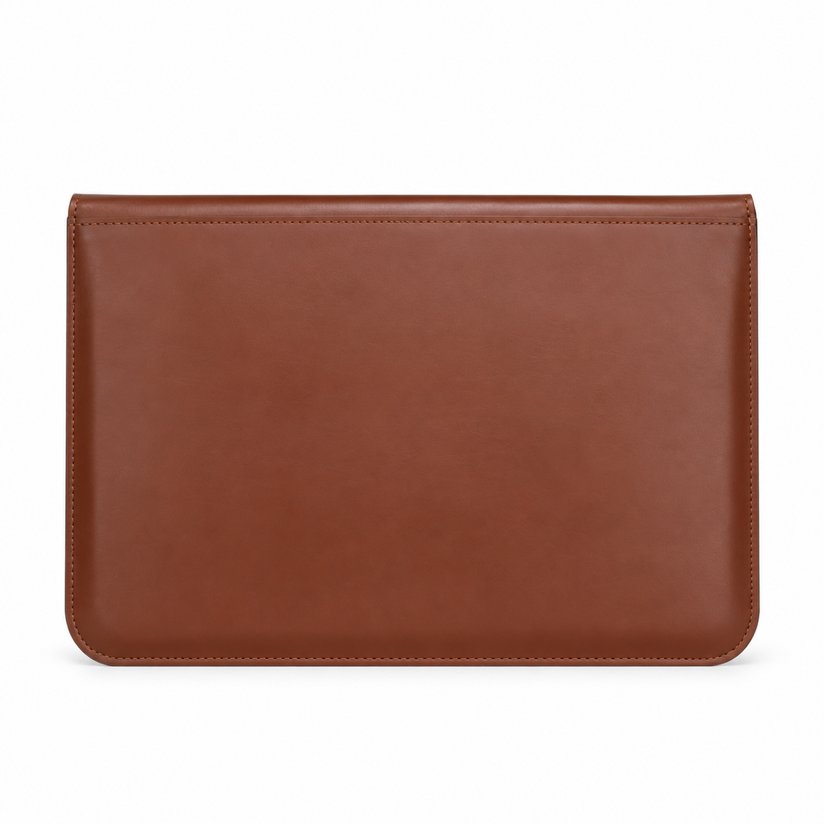 Brown Leather Envelope Style Laptop Bag-2